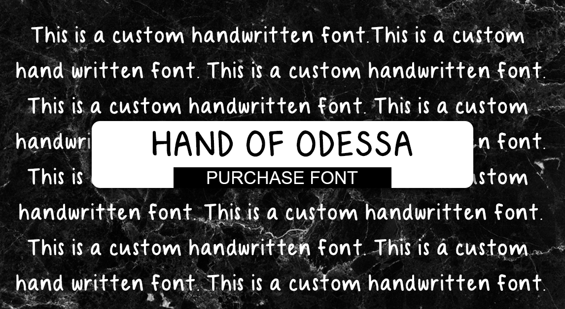 Hand Of Odessa font image