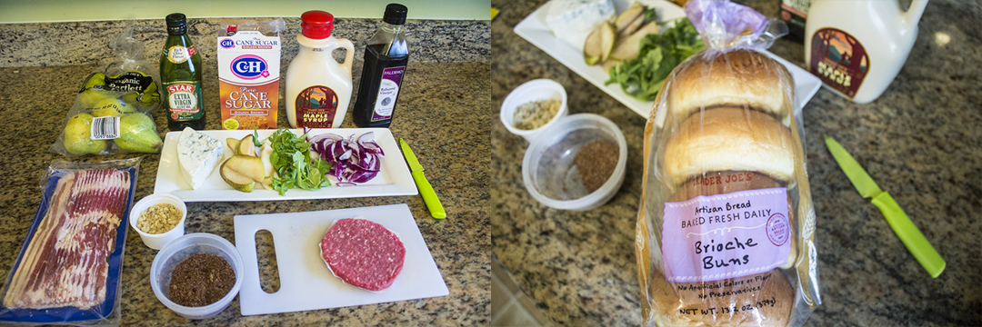 The Blue Pear Burger recipe ingredients
